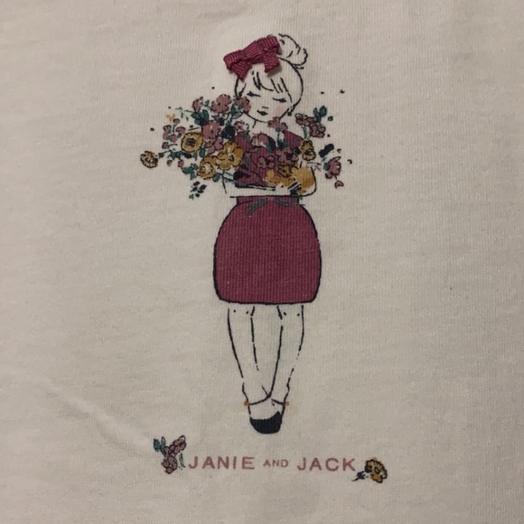 Girls’ 4T Janie and Jack Flower Girl 3/4 length sleeve Shirt - Picture 3 of 7